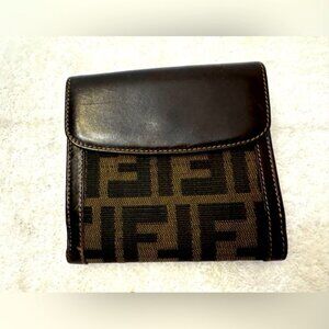 FENDI ZUCCA Print Bifold/Two-Sided Wallet